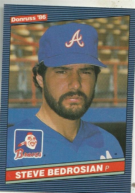 Free Shipping Mint Donruss Steve Bedrosian Atlanta Braves