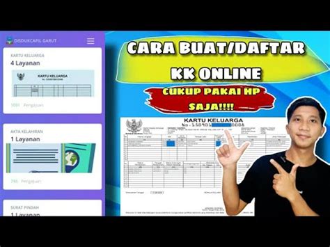 Cara Membuat Kartu Keluarga Online Kk Baru Nikah Kk Pindah Tambah