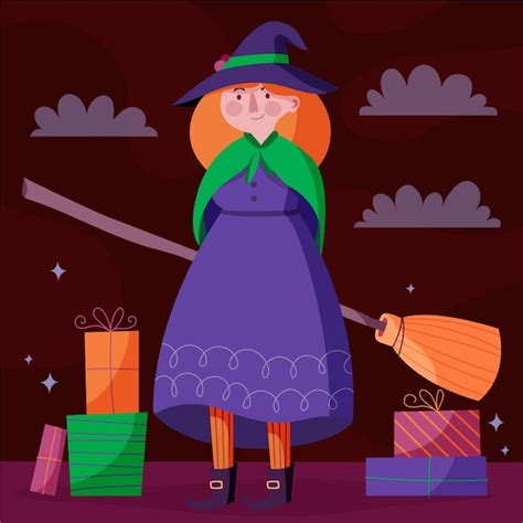 Free Vector | Flat befana illustration