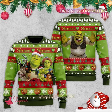 Shrek Movie Ugly Christmas Sweater - Tagowear