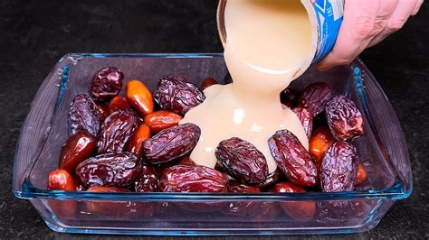 Kondensmilch Mit Datteln Aufschlagen Das Beste Dessert Ohne Backen In