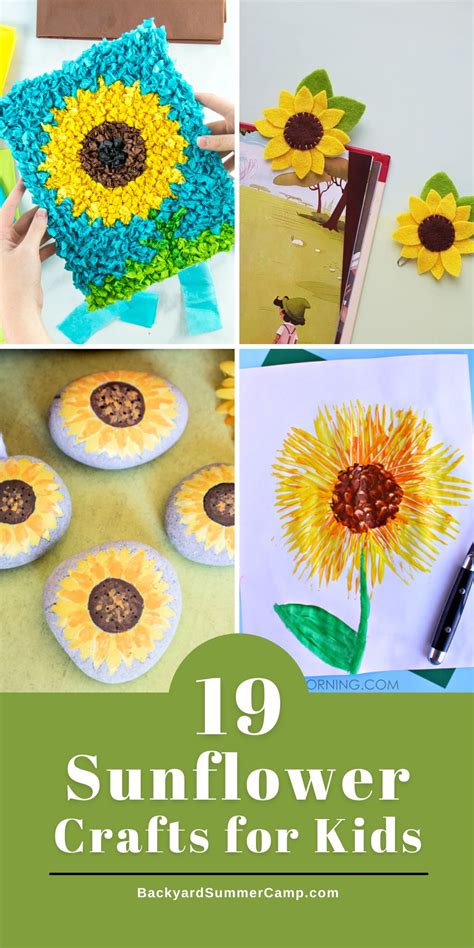 19 Sunflower Crafts That Will Bring Sunshine to Your Kids' Day!