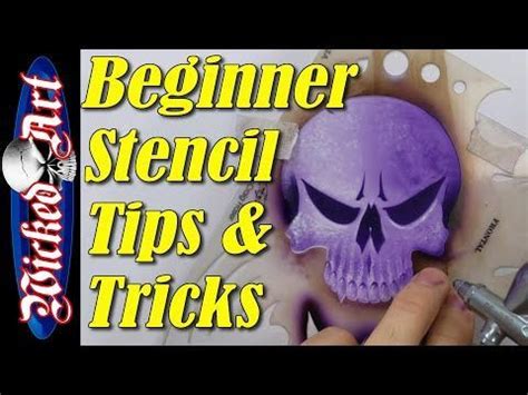 Beginner Airbrush Stencil Tips Tricks Airbrush Bilder Airbrush