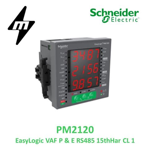 Schneider Electric Pm2120 Easy Logic Power And Energy Meter Up To The 15th Harmonic Led Display