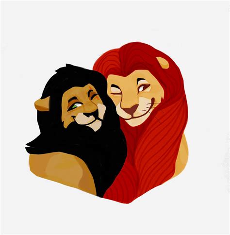 Scar and Mufasa by FigmentRAT on DeviantArt