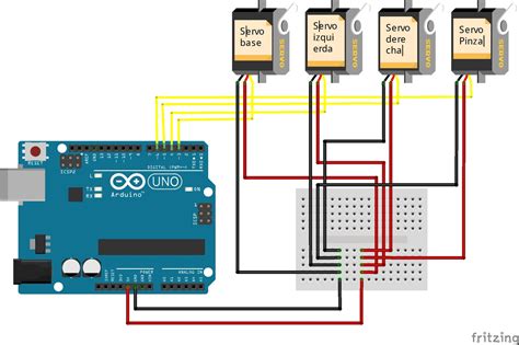 oasis Aprendizaje amenazar codigo arduino para brazo robotico 5 servos Fiel A través de Hacer