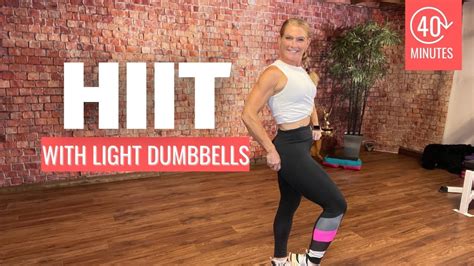 Minute Killer Calorie Torcher Hiit Workout With Light Dumbbells