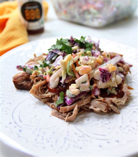 Pulled Pork With Pineapple Coleslaw Whole Kitchen Sink