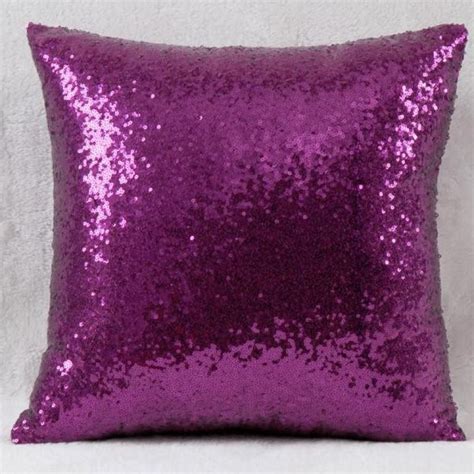 Hot Sale Fashion Solid Color Glitter Sequins Throw Pillow Case Cafe