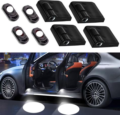 Amazon 4 PCS Car Door Light Logo Car Door Led Welcome Light HD