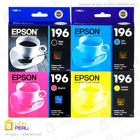 T196 196 Tinta Epson Original Cartucho Pack