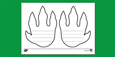 Crocodile Feet Writing Template Teacher Made Twinkl