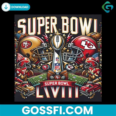 Super Bowl LVIII San Francisco 49ers VS Kansas City Chiefs Matchup Png ...