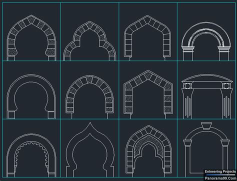 Arches Dwg Block For Autocad • Designs Cad Ph