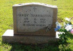 Leroy Harrington 1902 1994 Find A Grave Memorial