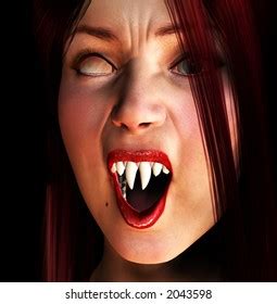 Female Vampire That Just About Attack Stock Illustration 2043598 | Shutterstock