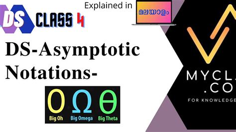 Ds4 Asymptotic Notations Algorithm Analysis Big Oh Omega Theta Notations Youtube