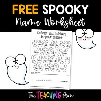 Free Letter Recognition Name Worksheet by The Teaching Pom | TPT