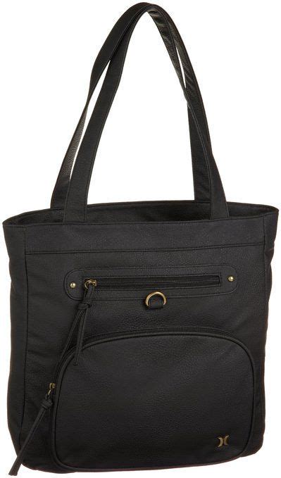 Hurley Prism Book Tote Black One Size Tote Leather Books Leather