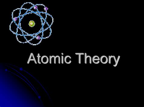 history  atomic theory notes