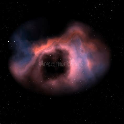 Orange nebula in space stock illustration. Illustration of orange - 110828102