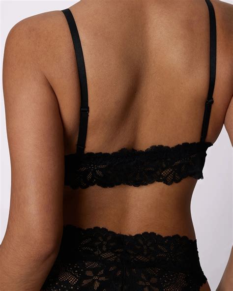 Custom Sexy Breathable Lace Bralette Perfect Lace Triangle Bralette