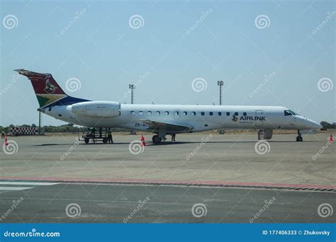 Proflight Zambia Airline Plane On Tarmac At Harry Mwanga Nkumbula