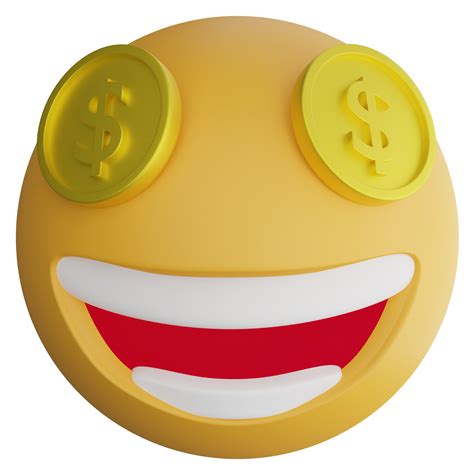 Dinero Emoji Clipart Plano Dise O Icono Aislado En Transparente Fondo