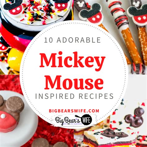 10 Adorable Mickey Mouse Inspired Recipes - Big Bear's Wife