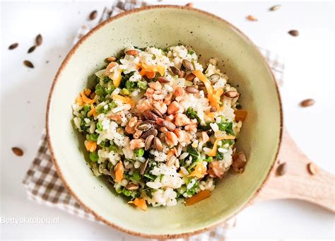 Boerenkool risotto met erwtjes Boerenkool Voedsel ideeën