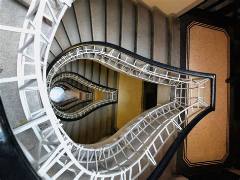 Wallpaper Architecture Building Spiral Glass Metal Stairs