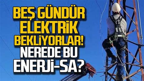 Zonguldak ta beş gündür elektrik bekliyorlar