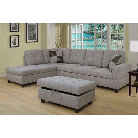 Latitude Run Crius Piece Upholstered Chaise Sectional Reviews