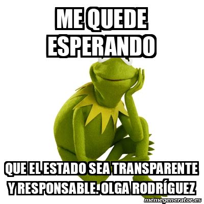 Meme Kermit The Frog Me Quede Esperando Que El Estado Sea