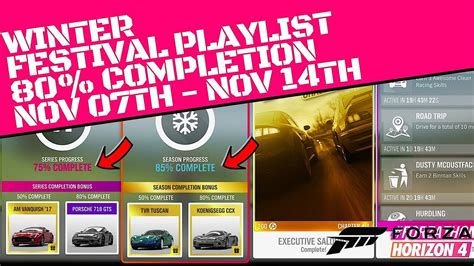 FORZA HORIZON 4 WINTER FESTIVAL PLAYLIST NOV 7TH NOV 14TH 80