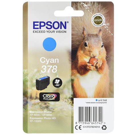 Epson Singlepack 378 Claria Photo HD Ink Cyan OázisComputer hu