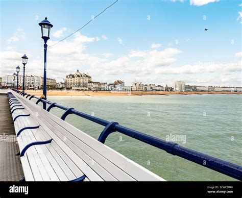 Eastbourne Seafront Beach Promenade Pier Hi Res Stock Photography And