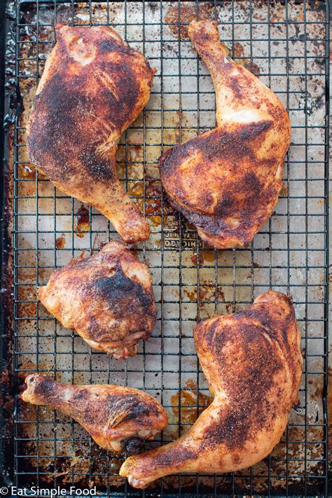 Oven Baked Chicken Leg Quarters Thighs Drums Recipe And Video Eat