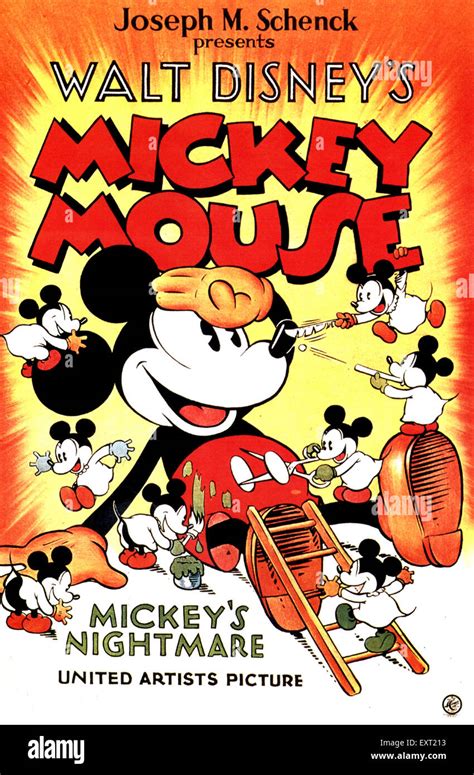 1930s USA Walt Disney S Mickey Mouse Film Poster Stock Photo Alamy