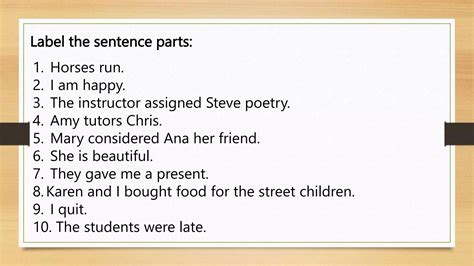 5 Basic Sentence Patterns Pptx