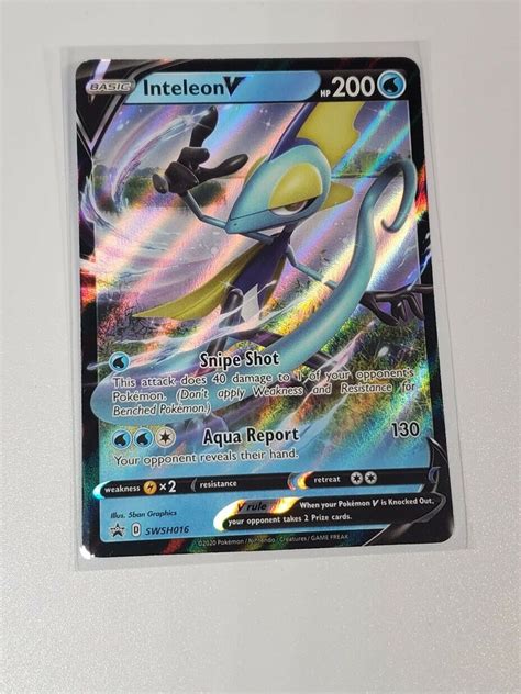 Mavin Inteleon V SWSH016 Black Star Promo Holo Pokemon Card