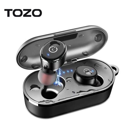 Fone de ouvido bluetooth Tozo t10 sem fio tws ipx8 à prova d água