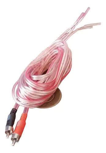 Cable Parlante Con Conector Rca Awg Mt X Canal Hifi Cuotas Sin Inter S