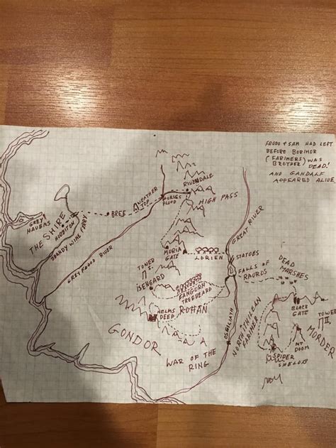 A map of Gondor : r/lotr