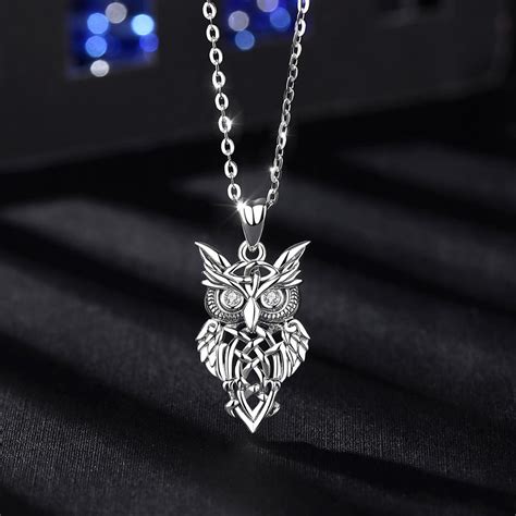 Owl Necklace [925 Sterling Silver Pendant - NEW] – Jewelrify