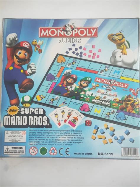 Monopoly junior super mario, Hobbies & Toys, Toys & Games on Carousell