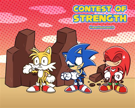 SONIC Vs TAILS Vs KNUCKLES Part 2: STRENGTH by martoonsarts on DeviantArt