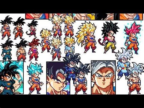 Goku All Transform Normal Ssj Ssj2 Ssj3 Ssj4 God Blue Ui Mui Power