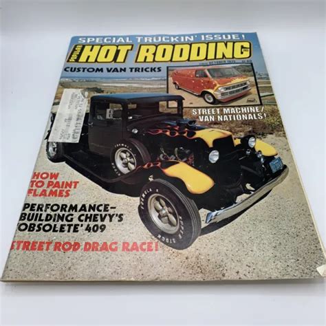 Popular Hot Rodding Magazine Oct Custom Van Paint Flames Chevy