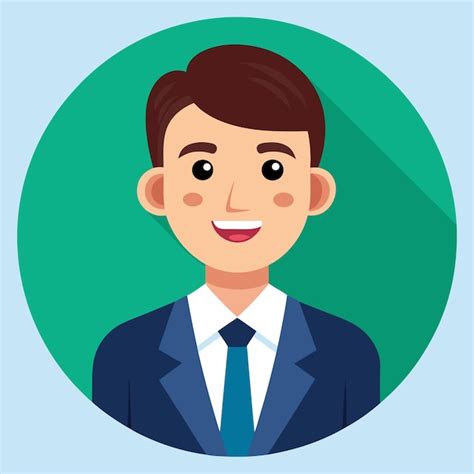 El Icono Del Hombre De Negocios Sonriente Vector Premium Generado Con Ia